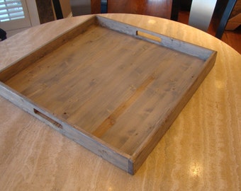 Rustic Serving Tray Rustic Ottoman Tray Wooden Tray Serving