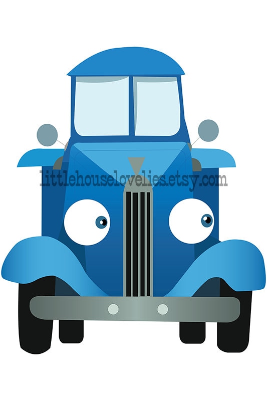 Little Blue Truck Birthday Poster Printable Little Blue Truck
