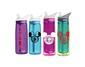 Disney Monogram Personalized CamelBak 0.75 L Eddy or 0.6 L Insulated Personalized Monogram States Water Bottle Sports bottles Name water