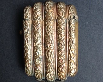 Antique Brass Vesta Case