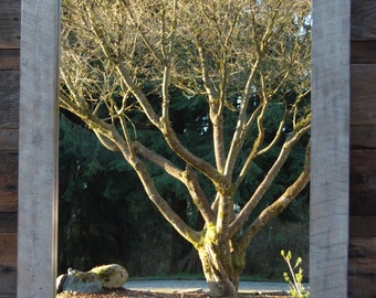 Large Reclaimed Wood Mirror Double Vanity Mirror