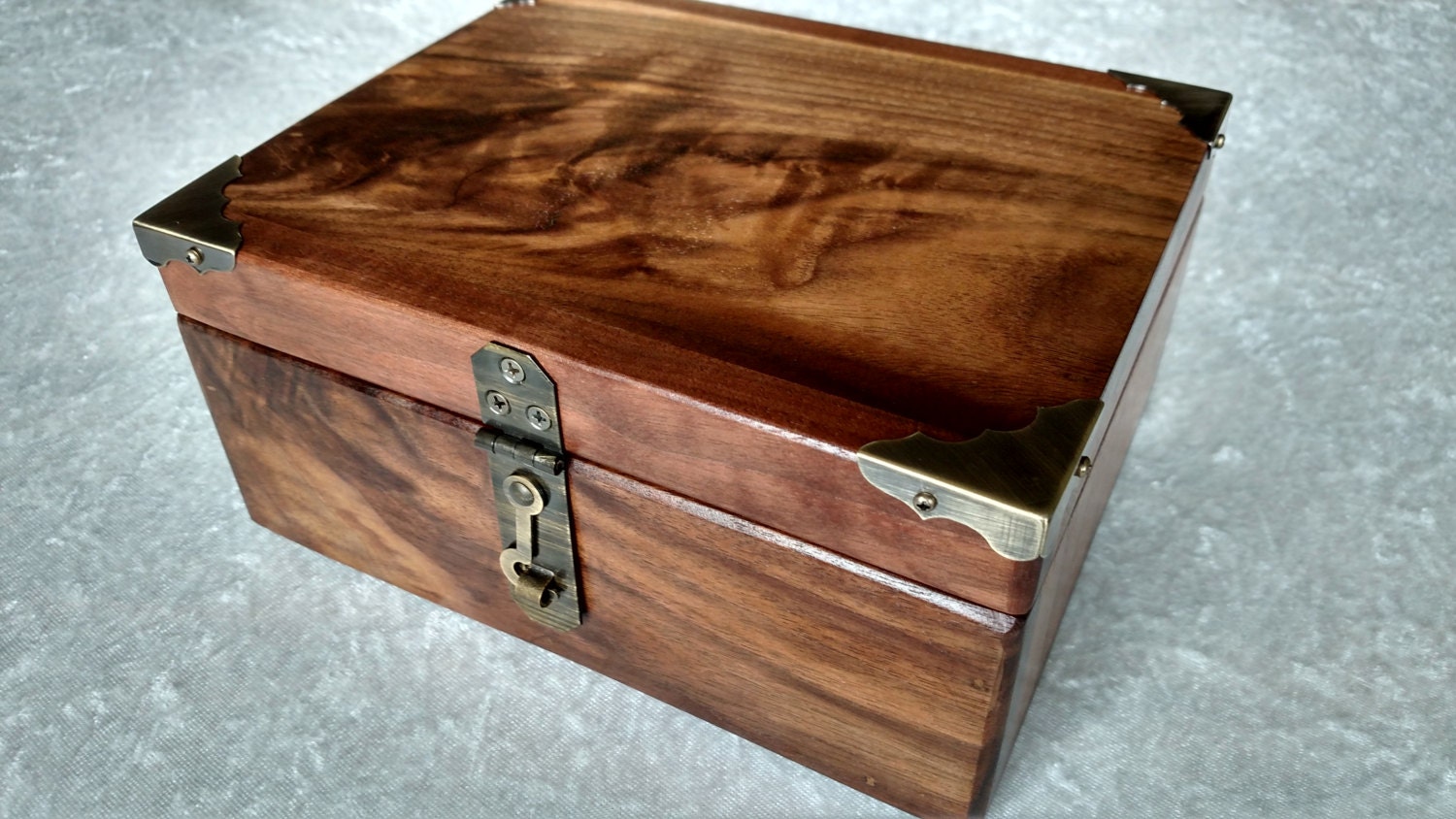 Secret stash box wood box new baby treasure by SkunkWoodworking