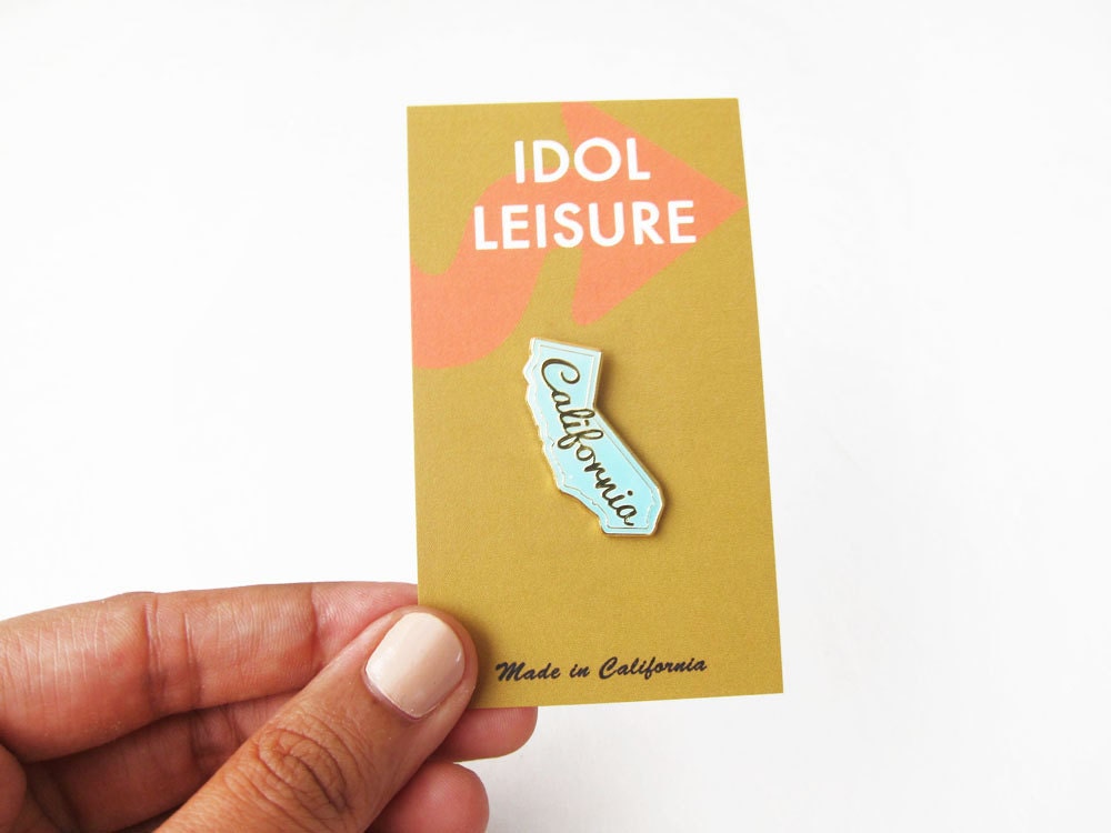California Pin / California State Enamel Lapel Pins