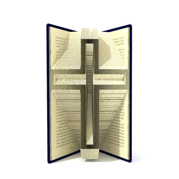 Book Folding Pattern Cross Crucifix 179 Folds Tutorial