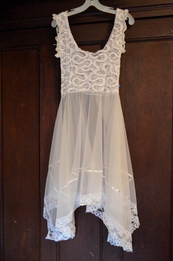 Lolita Dress Vintage Lingerie Boho Dress White Lace Wedding
