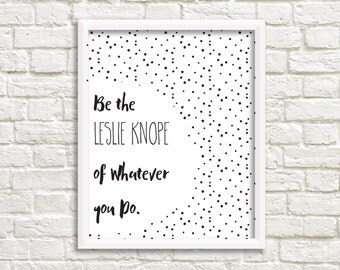 Printable Wall Art, Leslie Knope Print, Gallery Wall, Parks and Recreation Print, Printable Wall Decor, Printable, Gallery Wall Printable