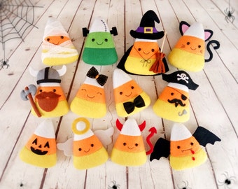 Halloween Decor Candy Corn Felt Toy Halloween Party Halloween Gift Baby Shower Favors Halloween Ornament Halloween Decoration Trick or Treat