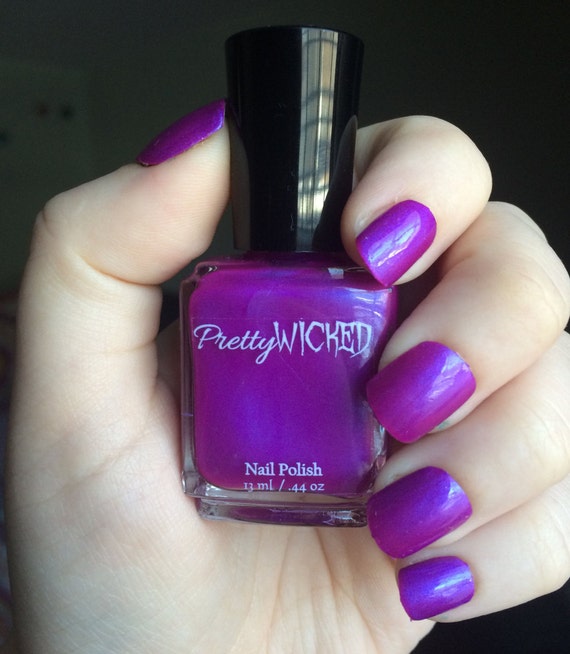 Magenta Nail Polish Margo Polish Purple by PrettyWickedCosmetic