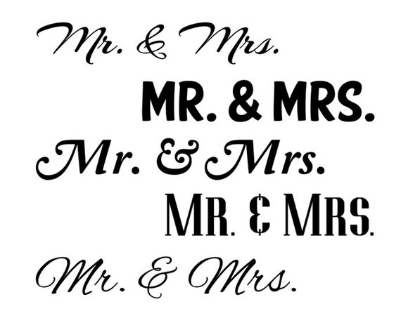 Download Mr and Mrs Set Wedding Day SVG file Ai DXF by CuttableDezignz