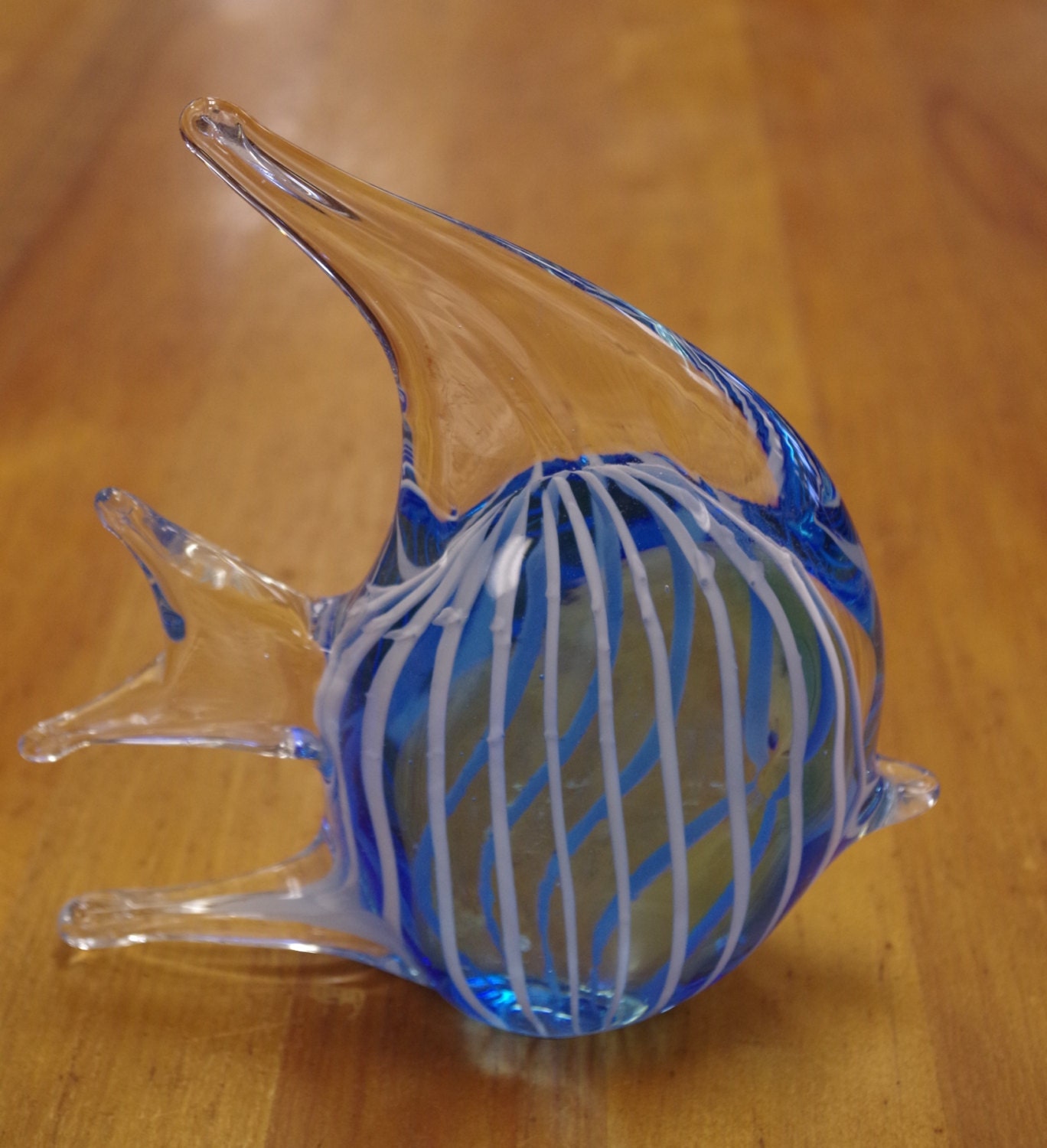 large hand blown glass fish