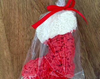 Christmas Stocking Rice Crispie Treats (12)