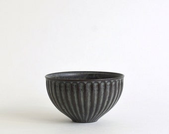 Shinogi Cafe au lait Bowl S (Blue Black) ; Koji Kitaoka (15005702-W-SBG)