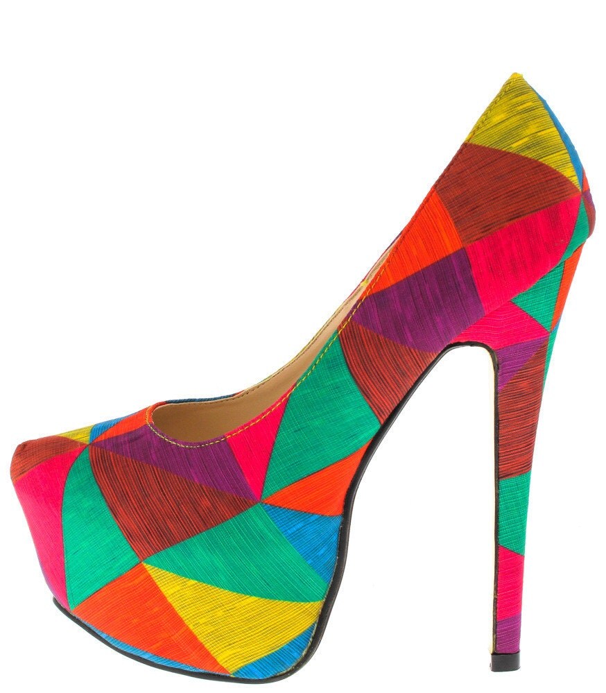 rainbow platform pumps