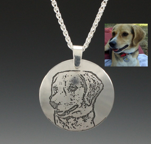 Pet Memorial Jewelry Custom Photo necklace Personalized Pet