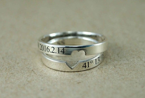 Unique wedding rings sets for him and for her son ruching