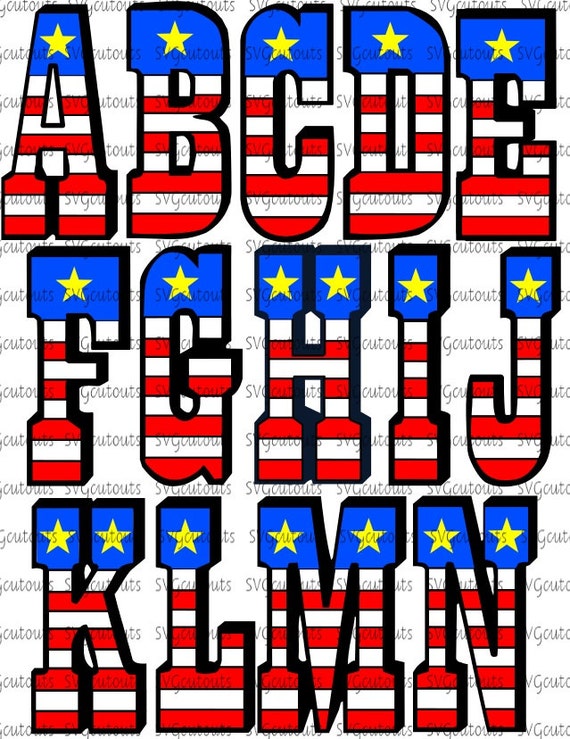 american-flag-patriotic-font-alphabet-design-svg-eps-dxf