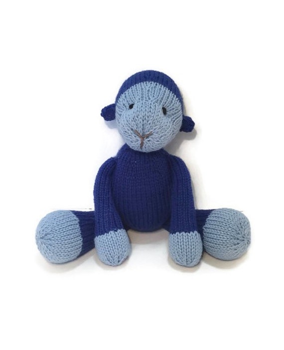blue stuffed monkey