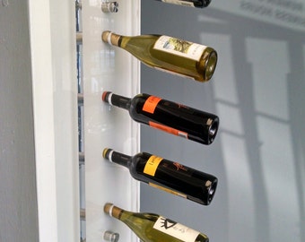 Acrylic Wine Rack, Acrylic furniture, Wall Mounted Wine Rack, Wine Storage, Wine holder, Hanging Wine Rack, Lucite Furniture, Bottle Rack