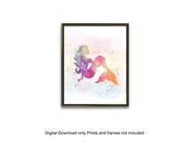 Popular items for mermaid wall art on Etsy
