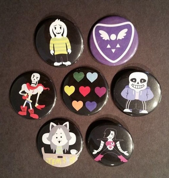 Undertale Set Of 15 Pins By Showtimeandcoal On Etsy