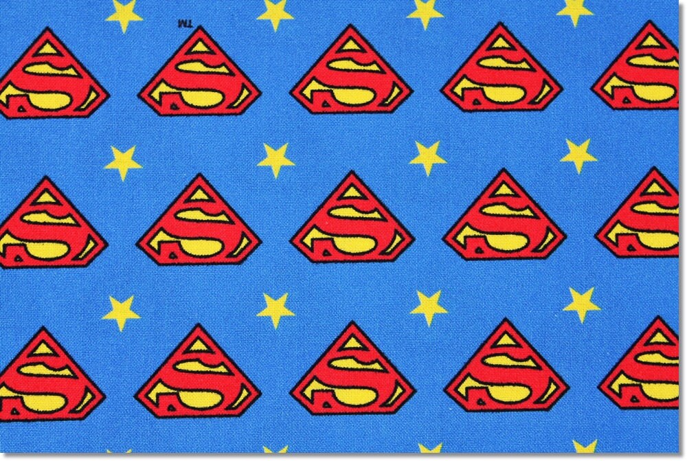 Superman Logo Symbol Character Fabric made in Korea DC Comics