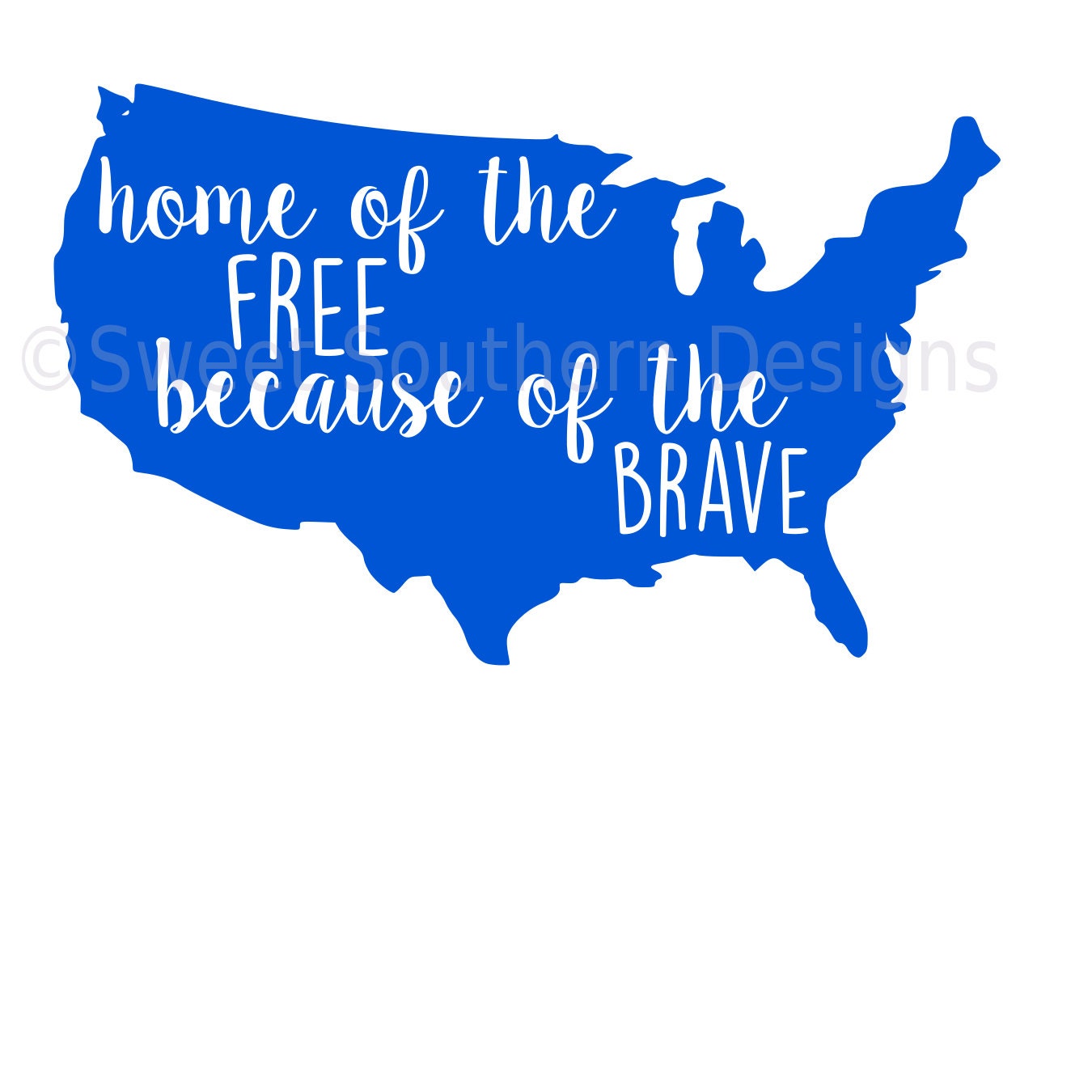 Download Home of the free because of the brave America SVG instant