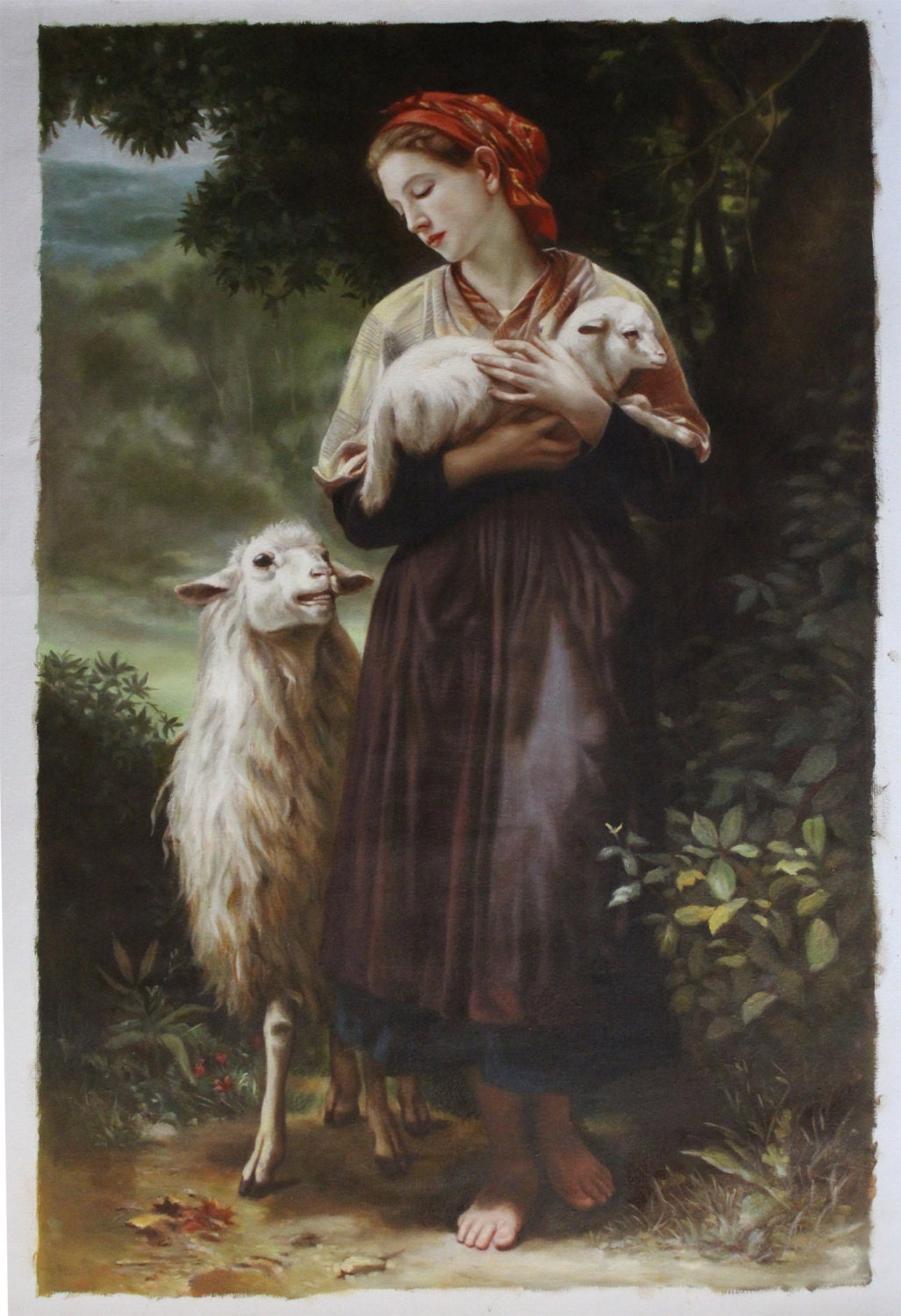 The shepherdess by oilpaintingoncanvas on Etsy