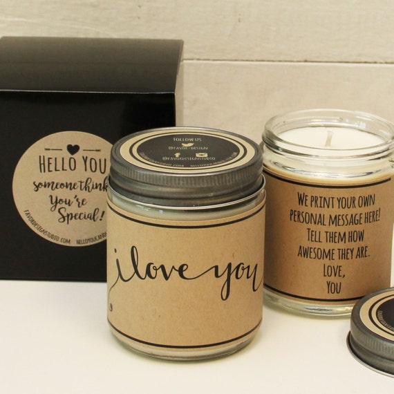 I Love You Candle Gift I Love You Candle by helloyoucandles