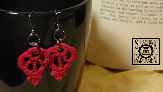 Teardrop Crochet Lace Earrings