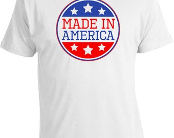 Funny America Shirt Patriotic Clothing Fourth Of July Clothing USA T Shirt Murica July 4 Made In America T Shirt Mens Ladies Tee FAT-121
