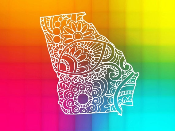 Download Georgia state SVG Georgia doodle design Cut File for