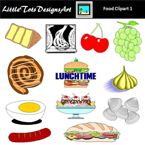 Food Clip Art Food Clipart PNG Images INSTANT DOWNLOAD