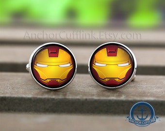 Ironman cufflinks | Etsy