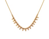 Dainty Gold Elegant Necklace // Minimalist Boho Layering Necklace // Bohemian Summer Layered Charm Necklace // C0701