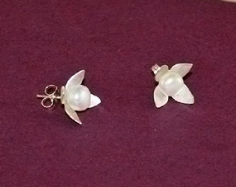 Sterling Silver Lily of the Valley Earrings by LisaScalaJewelry