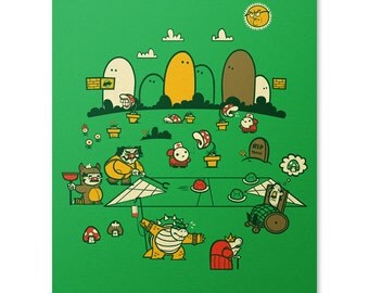 Nintendo Wall Art mario wall art | etsy Nintendo Wall Art mario wall art | etsy