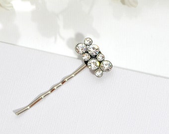 Crystal Bobby Pin Crystal Hair Pin Simple Hair Pins Small Hair Pin Handmade