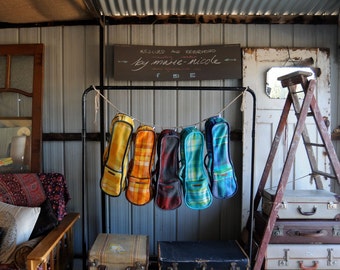 BESPOKE UKULELE CASE - Repurposed Blanket Ukulele Case Customised to Fit Your Ukulele