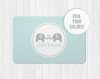 Elephant Rug, Elephant Nursery Rug, Custom Kids Rug, Elephant Decor, Custom Nursery Rug, Rugs for Nursery, Kids Room Rugs, Pick Your Colors