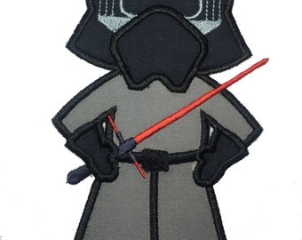 Keylo Ren Iron-On Patch, Star Wars Iron On Applique, Star Wars Patch, Keylo Ren Star Wars Iron On Patch, Disney Iron On Patch,Disney Patches