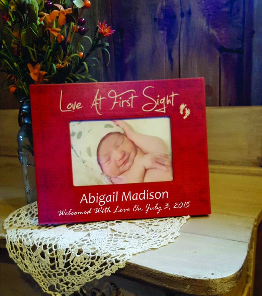 Personalized Baby Picture Frame Personalized By SchweitzerCustoms