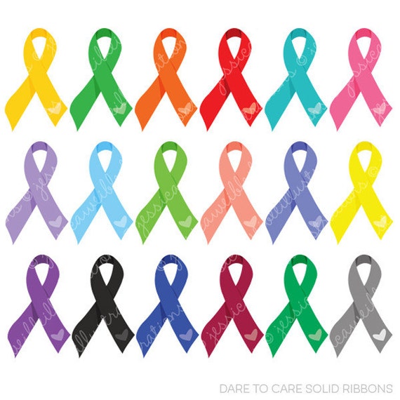 Dare to Care Solid Awareness Ribbons for Commercial or Personal Use ...