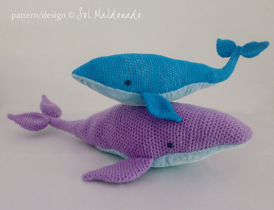 Amigurumi Crochet Pattern Whale PDF Blue Whales amigurumi