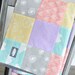 SALE! Baby Girl Blanket, Coral Arrow and Mint Cloud Crib Blanket, Baby Quilt