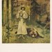 M. Nesterov "Youth of St. Sergius" Print, Postcard -- 1980