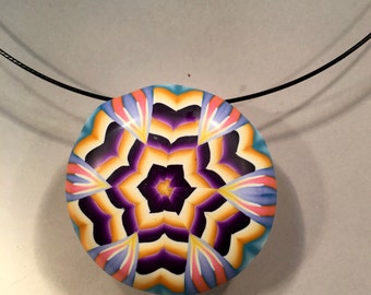 sterling kaleidoscope necklace