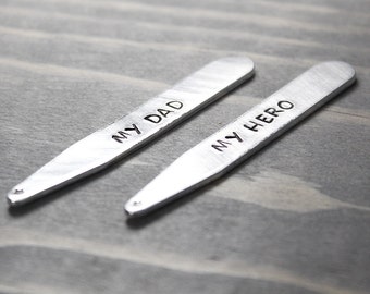 Personalized Collar Stays, Personalize Gift Idea, Gifts for Dad,Engraved Collar Stay,Groomsmen Gift,Father of the Bride,Personalized Wedding