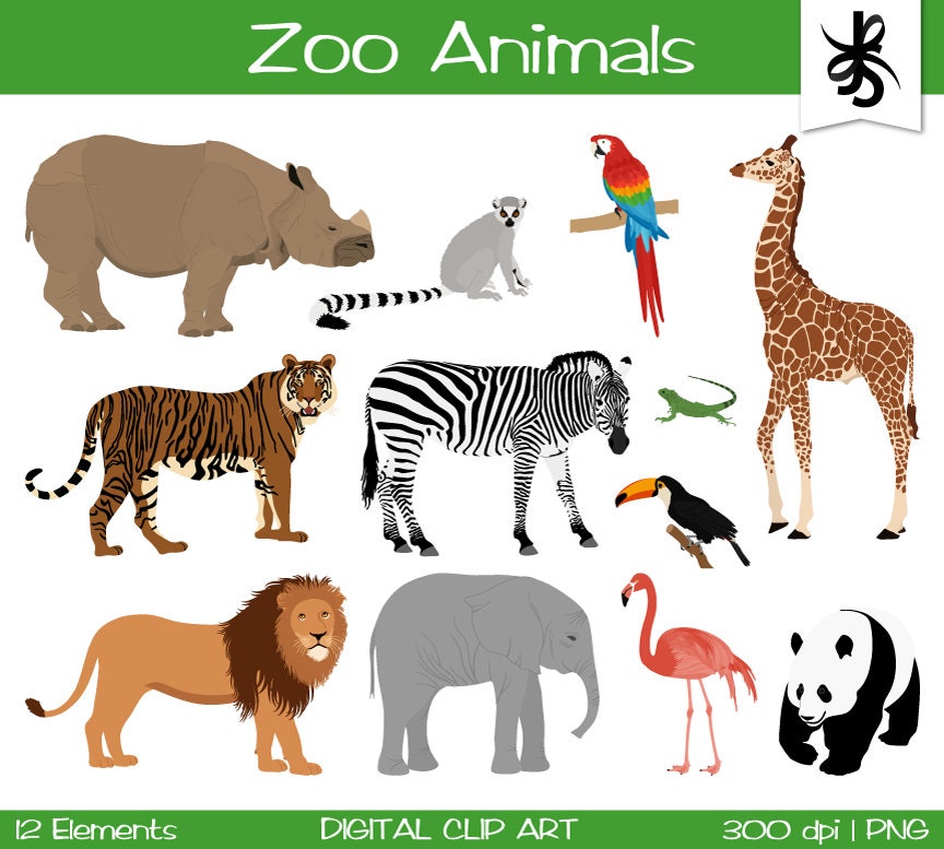 clipart images of zoo animals - photo #49