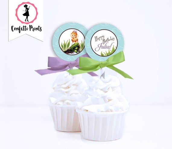 Mermaid Birthday Cupcake Toppers | Little Mermaid Birthday Cupcake Picks | Little Mermaid Party | Under The Sea Party | Pool Party Printable Il_570xn