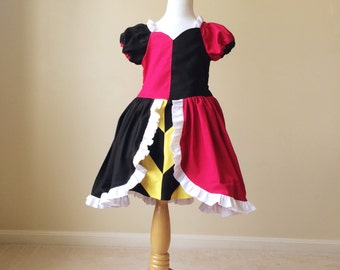 Queen of Hearts Dress - Queen of Hearts - Alice in Wonderland - Queen of Hearts Costume - White Rabbit - Alice in Wonderland Costume
